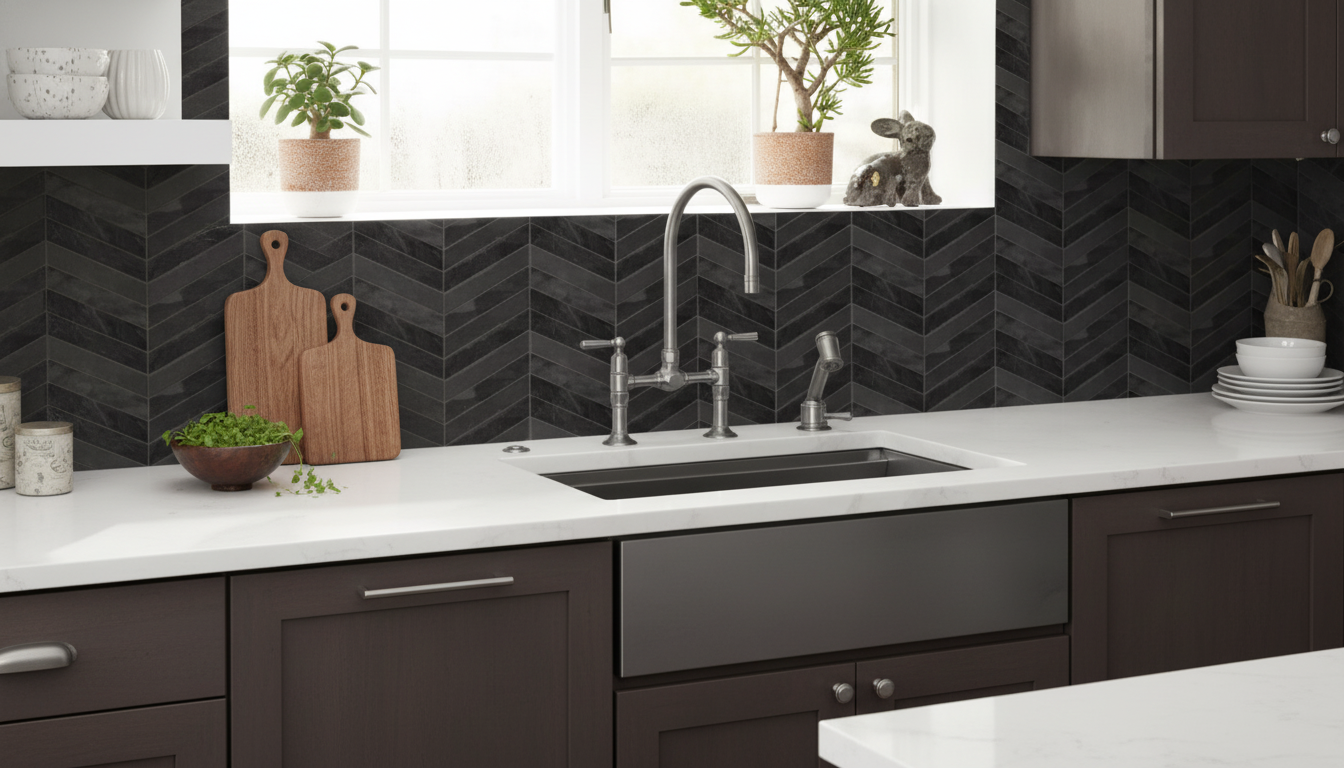 3D Peel-and-Stick Backsplash Tiles: Durable & Water-Resistant