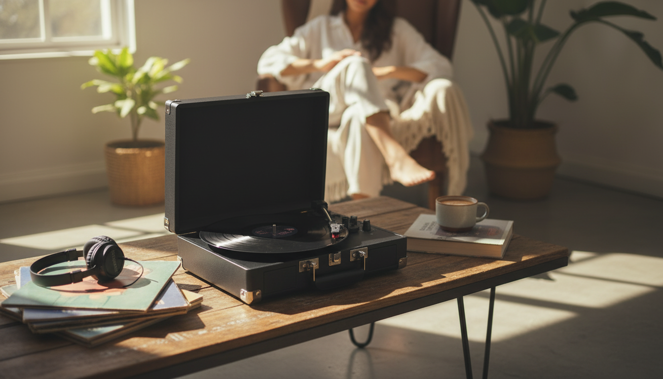 Suitcase Record Player Guide: 3-Speed + Built-In Speakers