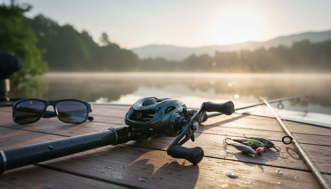 Ultra-Light Carbon Baitcaster: 3D Mag Brake, 8.1:1