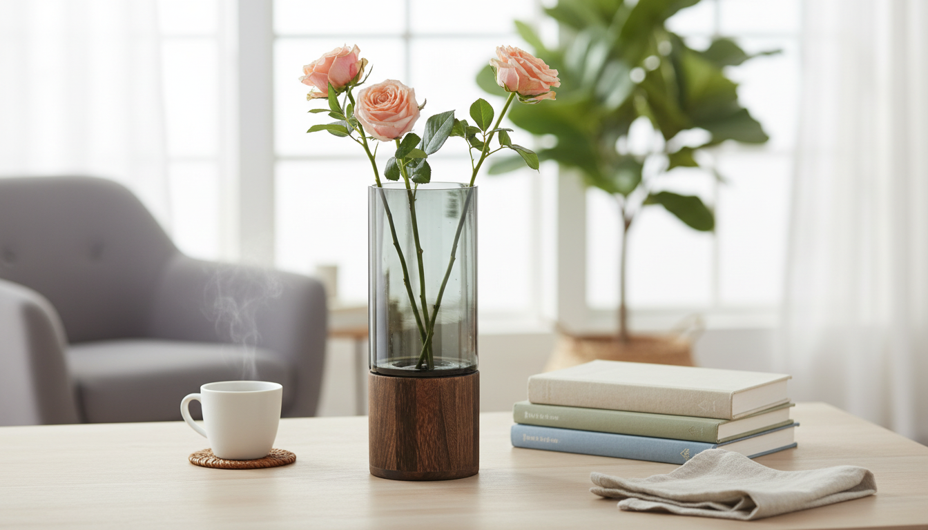 Elegant Retro Glass Vase Styling for Any Room