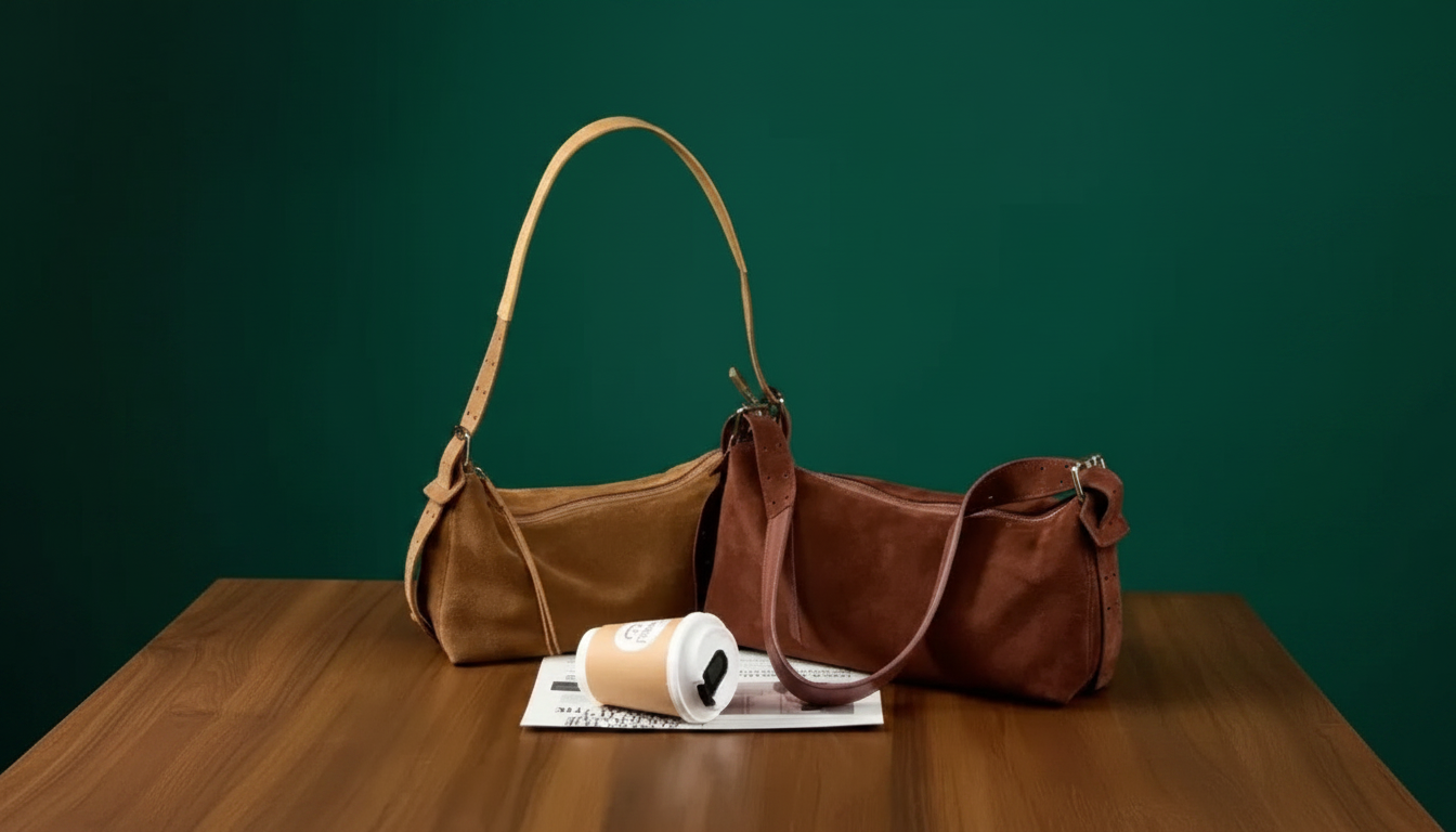 Light Luxury Suede Crossbody Bag for Chic Commuters