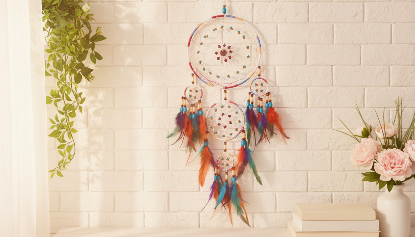 Tree of Life Dream Catcher: Stone & Vintage Wind Chimes