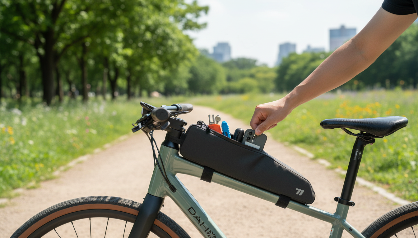 1.9L Waterproof Extended Top Tube Bag: Secure Quick Access