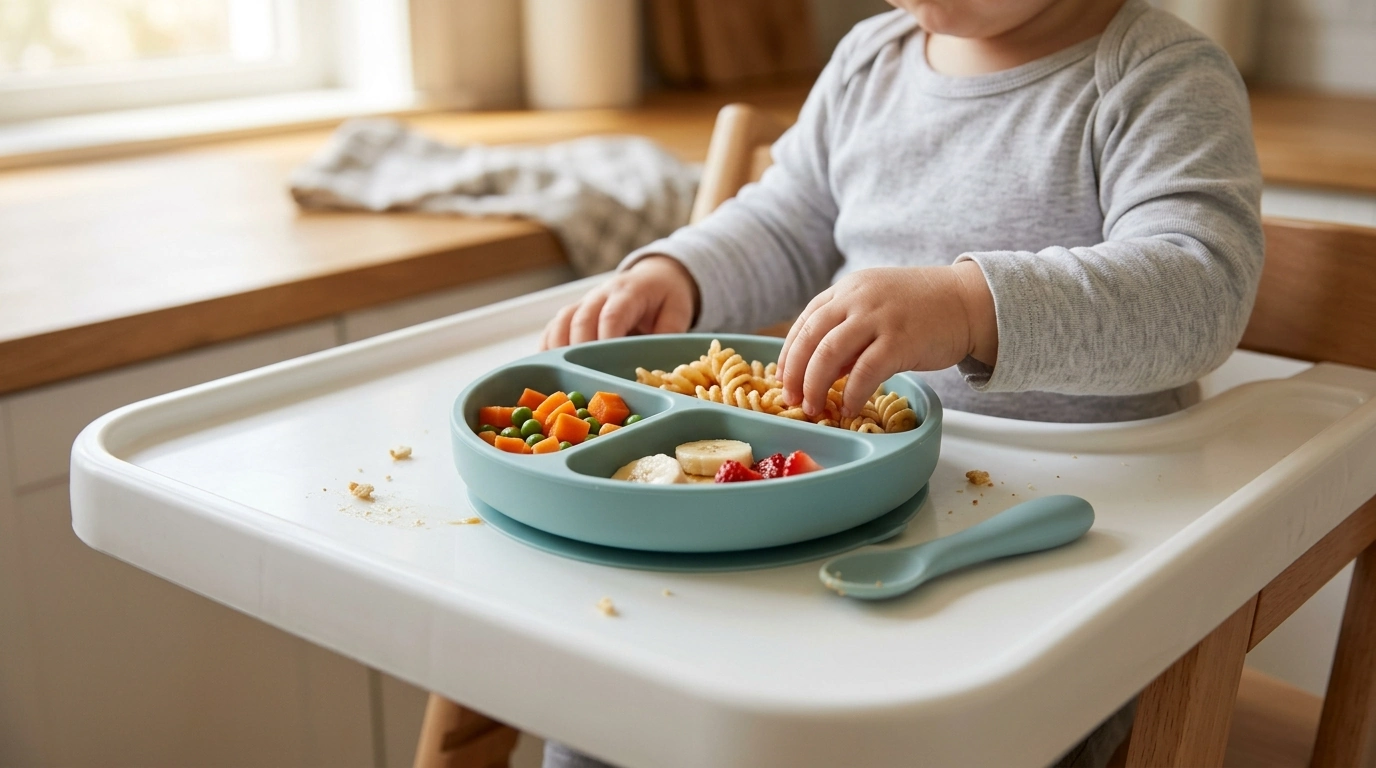 BPA-Free Silicone Suction Divided Plate for Toddlers