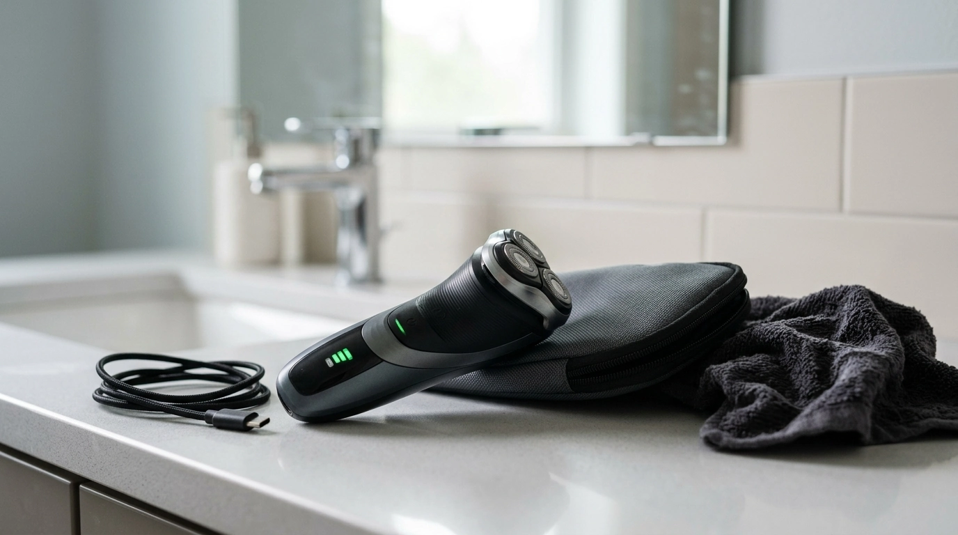 Fast-Charging Rotary Shaver with LED: Daily Shave Guide