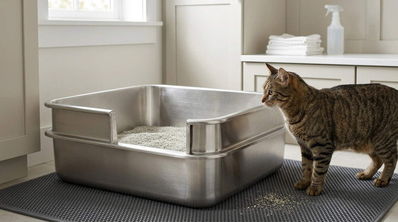 Stainless Steel Litter Box That Stays Odor-Free Longer