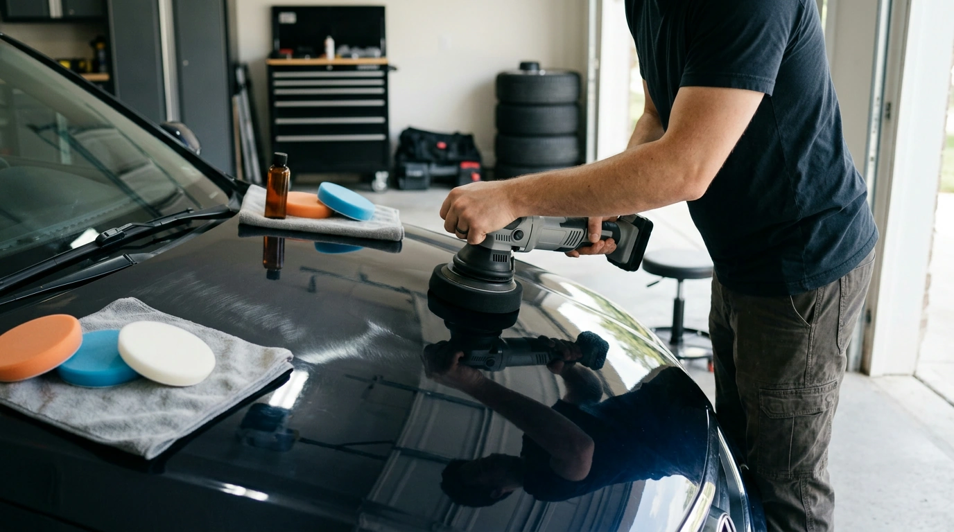 Cordless 6-Inch Car Polisher: Variable Speed + 4 Pads
