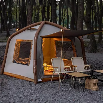 Inflatable Tent with Canopy: Waterproof, Fast Setup
